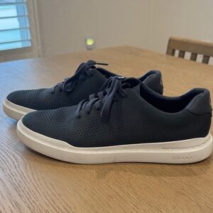 Cole Haan Men's Dark Blue and White Sneakers